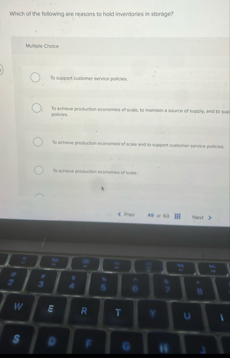 Which of the following are reasons to hold