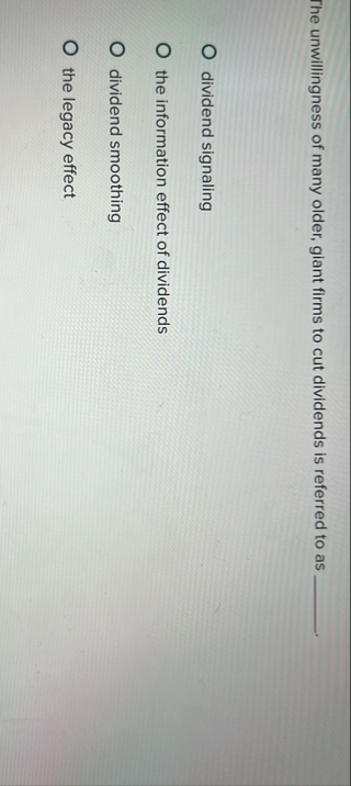 The unwillingness of many older, giant firms to
