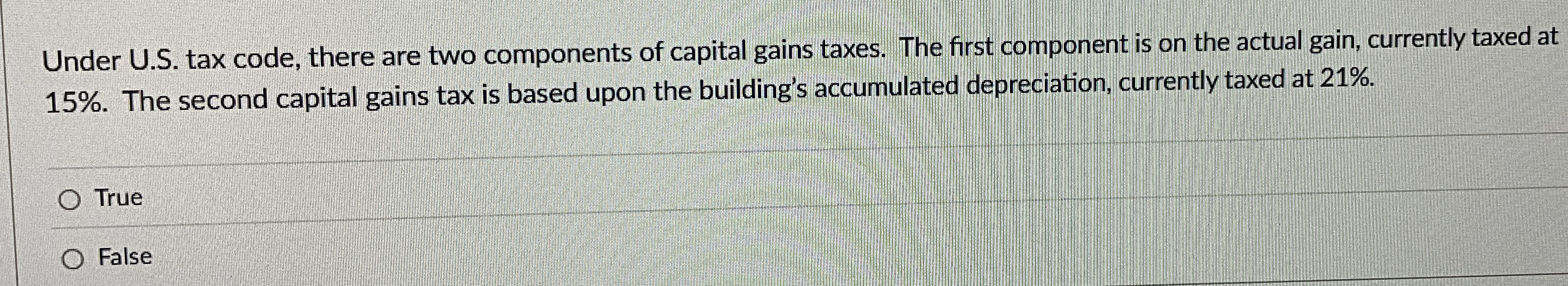 Under U . S . tax code, there are two components