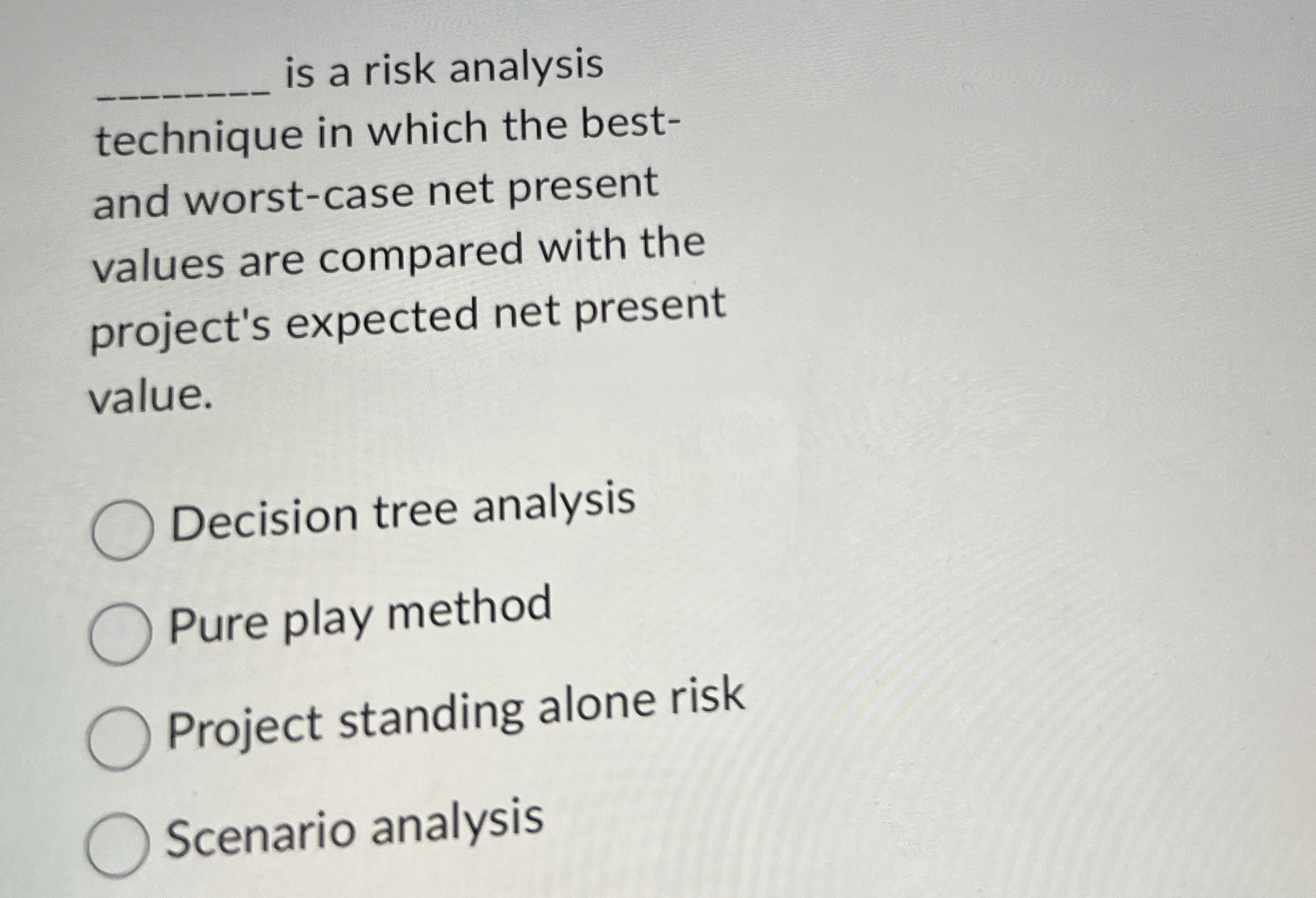 q , is a risk analysis technique in which the