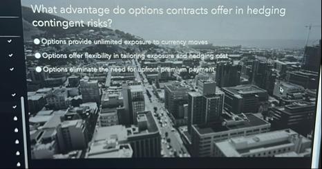 What advantage do options contracts offer in