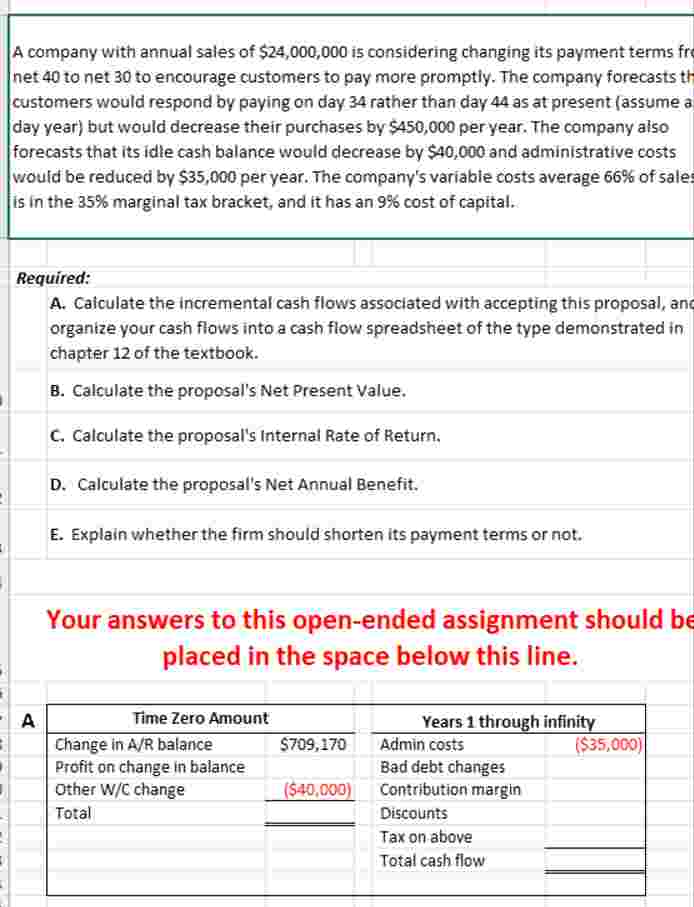What should be entered into part A: Years 1 -