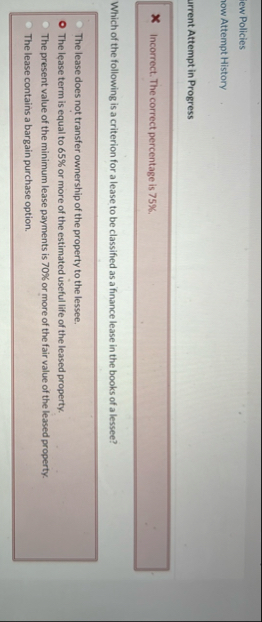 ew Policies ow Attempt History urrent Attempt in