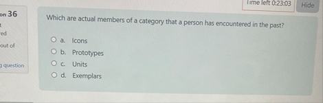 Ime left 0 : 2 3 : 0 3 Hide on 3 6 Which are