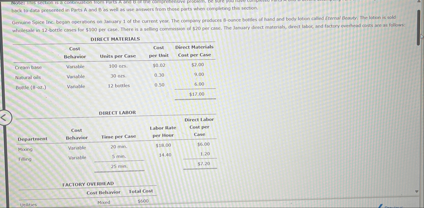 Note: Ihis section is a continuation from parts A