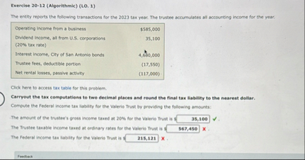 Exercise 2 0 - 1 2 ( Algorithmic ) ( L 0 . 1 )