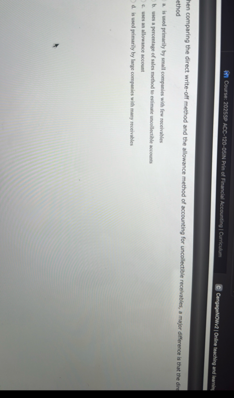 Course: 2 0 2 5 SP ACC - 1 2 0 - 0 5 IN Prin of