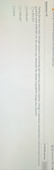 Question 1 9 3 . 3 3 3 3 3 points Daring the past