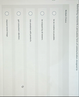 Advertising represents a persaasive form of