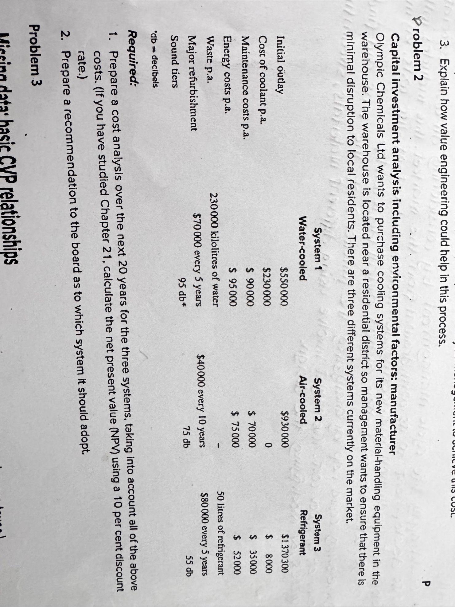 Explain how value engineering could help in this