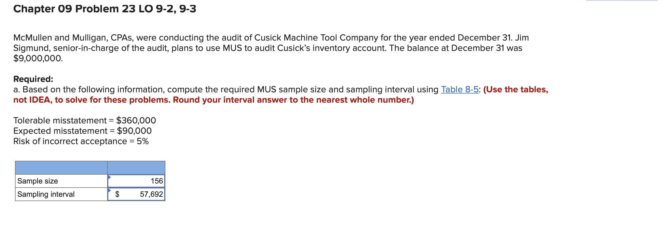 SOLVE FOR C ! Calculate the net projected