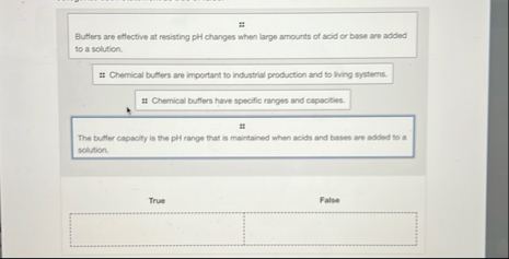 Butters are effective at resisting pH changes