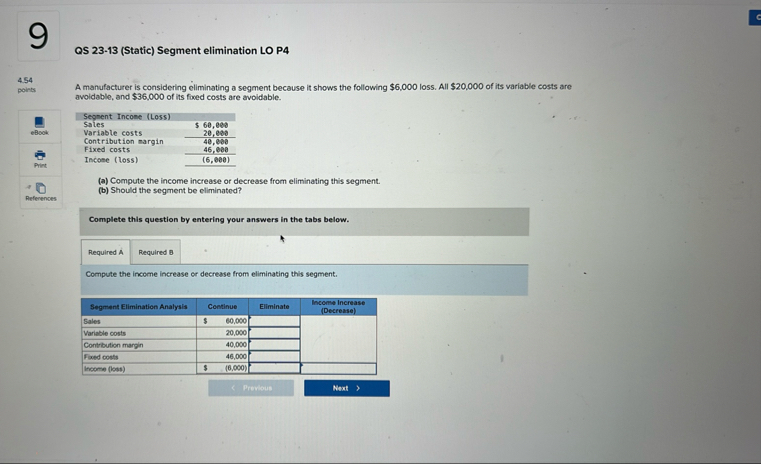 QS 2 3 - 1 3 ( Static ) Segment elimination LO P