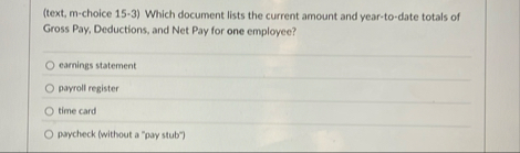 ( text , m - choice 1 5 - 3 ) Which document