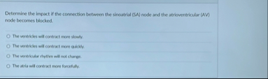 Determine the impact if the cornection between