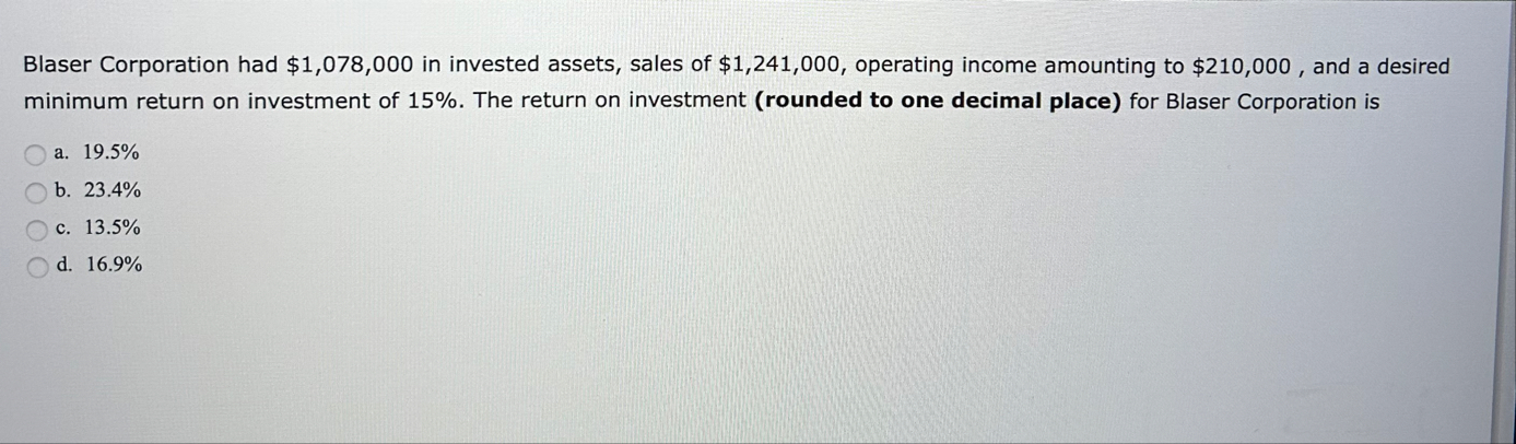 Blaser Corporation had $ 1 , 0 7 8 , 0 0 0 in
