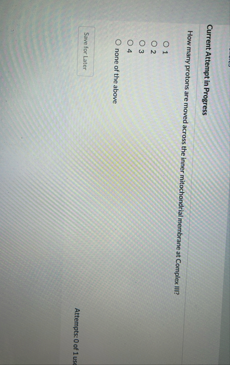 Current Attempt in Progress How many protons are