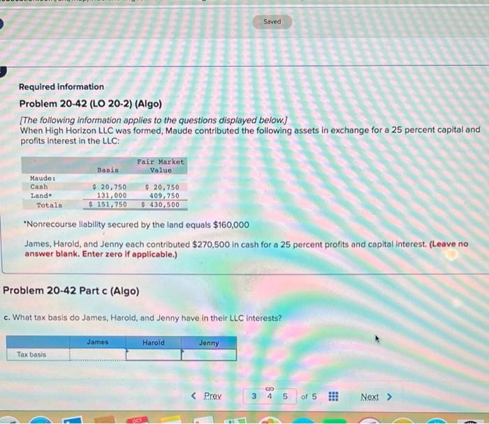 What is Maude's tax basis in her LLC interest?