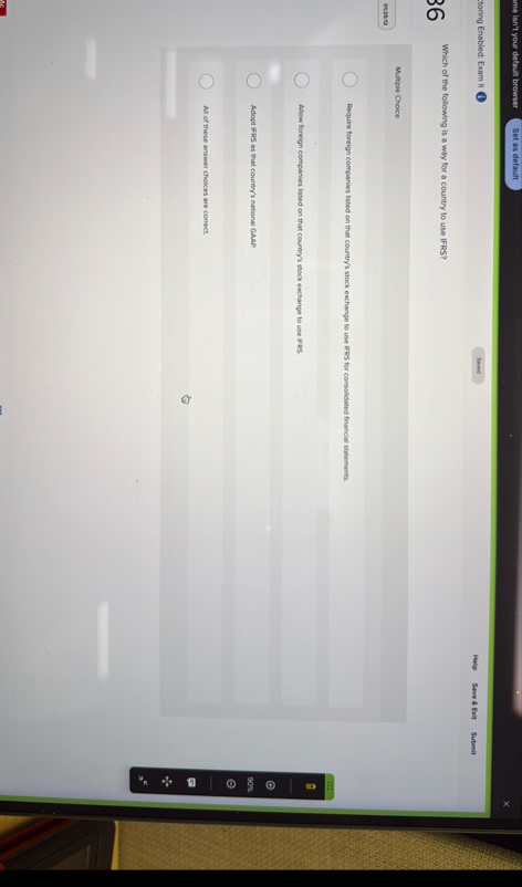 isn't your detault browser Set as default toring