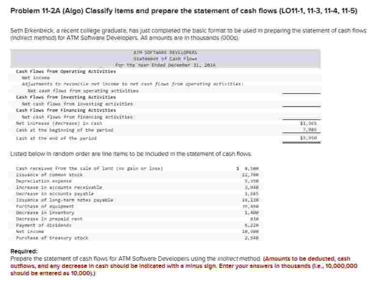 Problem 1 1 2 A Algo Clossify items and prepare