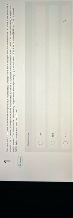 1 This year, HPLC , LLC , was formed by H