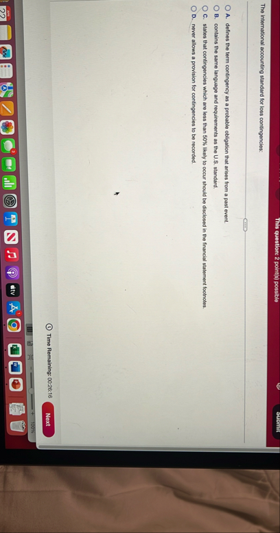 This question: 2 point ( 6 ) possible suomit The