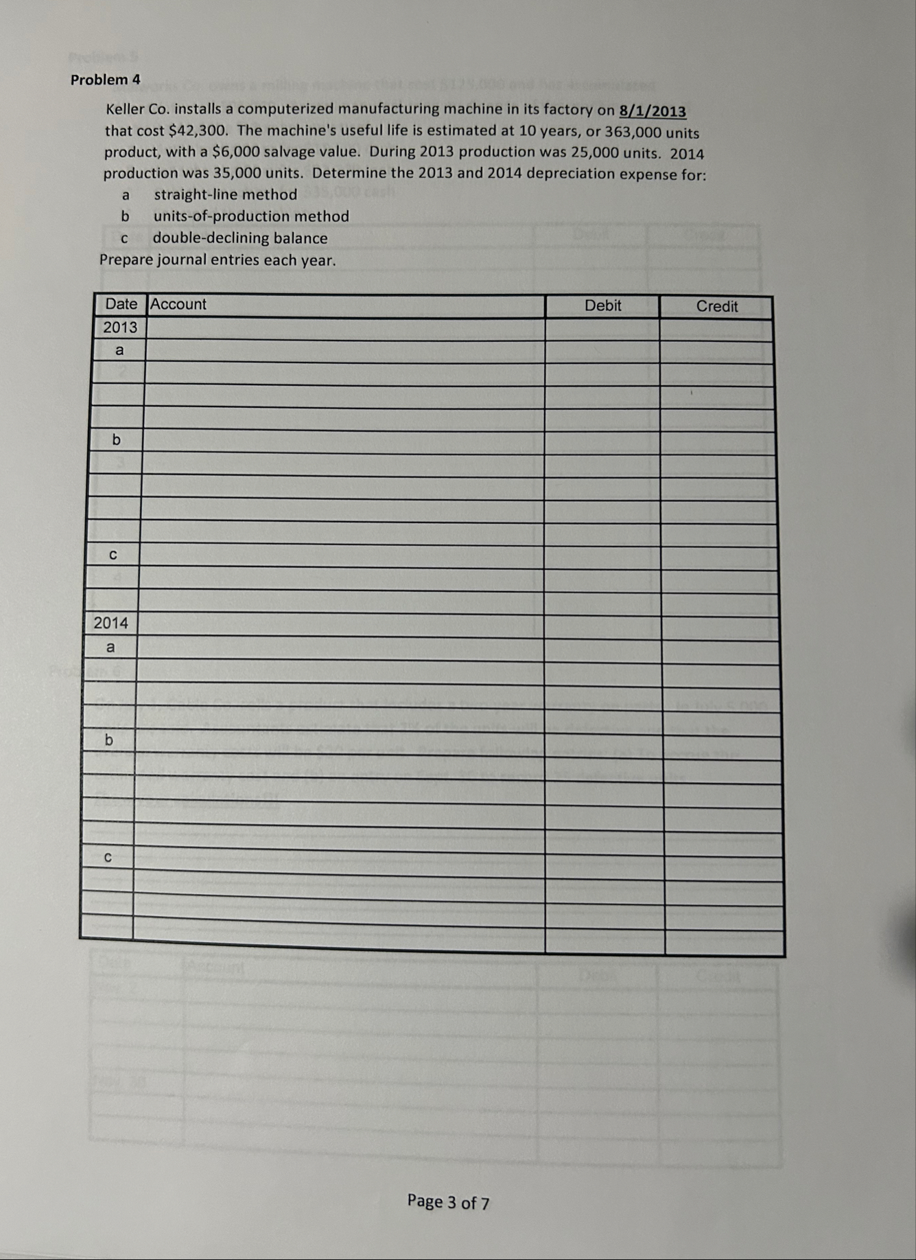 Problem 4 Keller Co . installs a computerized