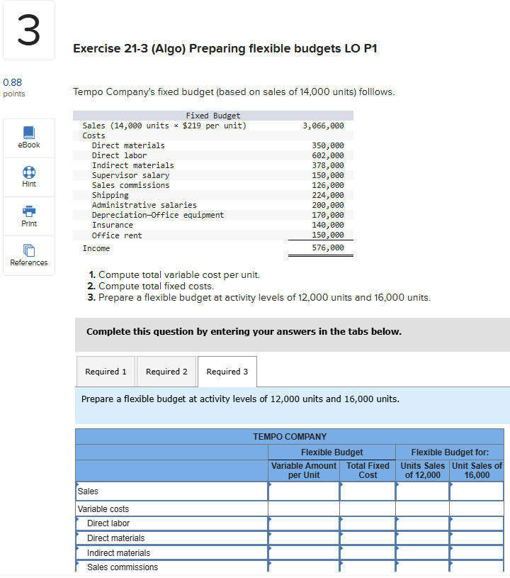 3 Exercise 2 1 - 3 ( Algo ) Preparing flexible