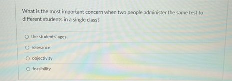 What is the most important concern when two