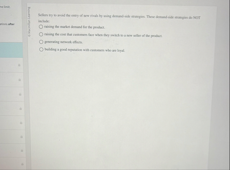 CMacmitan tameny Sellers try to avoid the entry