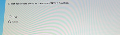 Motor controllers serve as the motor ON / OFF