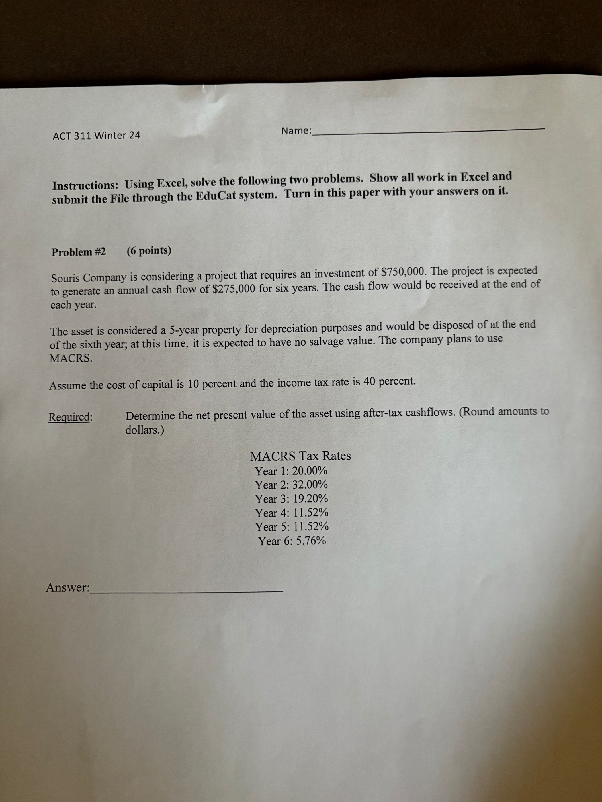 ACT 3 1 1 Winter 2 4 Nam Instructions: Using