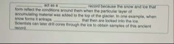 q , act as a q , record because the snow and lice