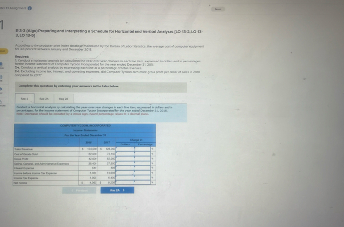 3 Ancgnment 0 laner E 1 3 - 3 ( Algo ) Preparing