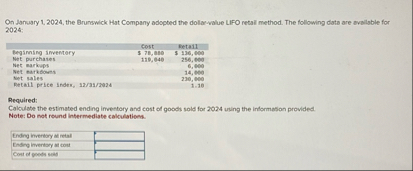 On Janusry 1 . 2 0 2 4 , the Brunswick. Hat