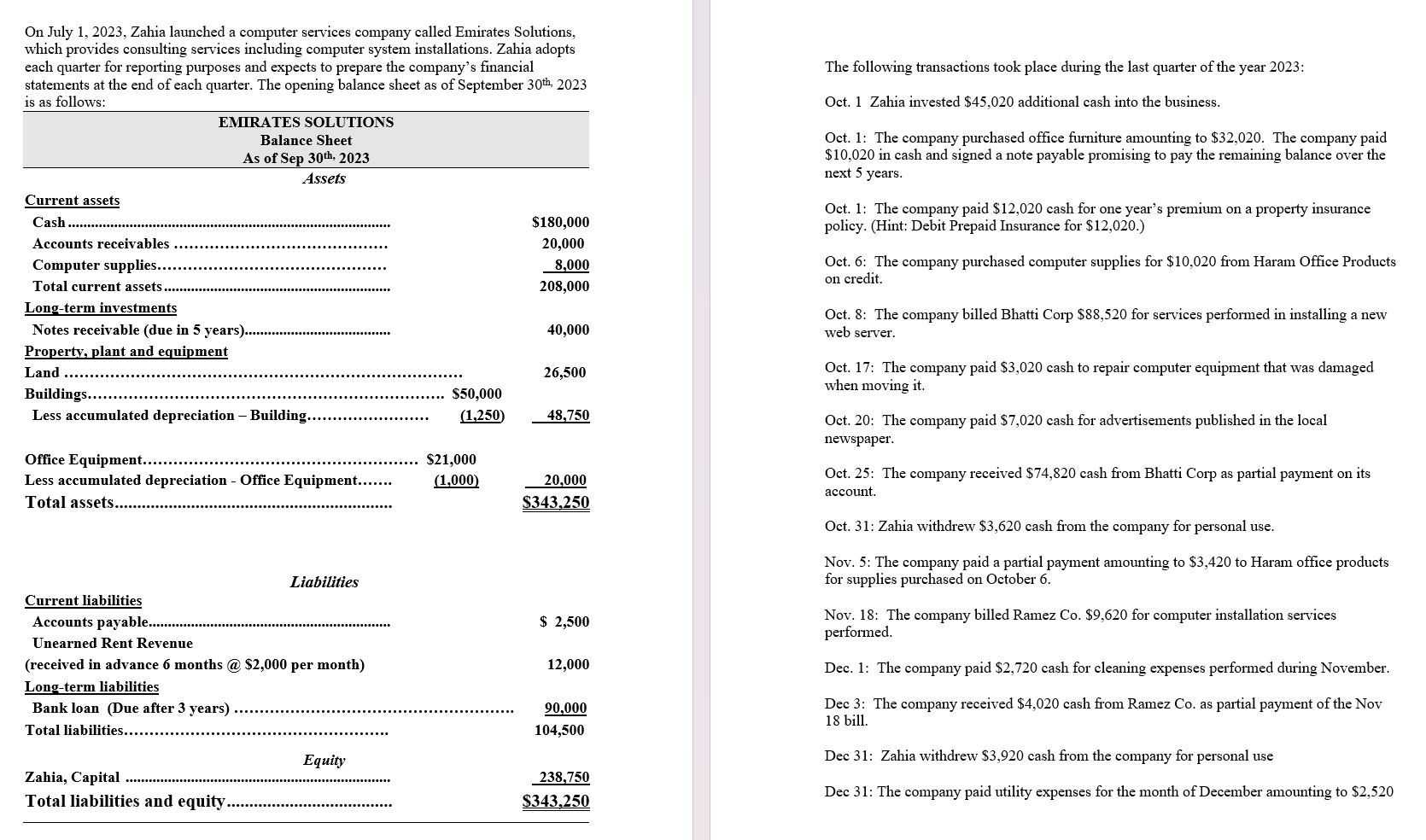 1 ) make the general journal 2 ) post ledgers