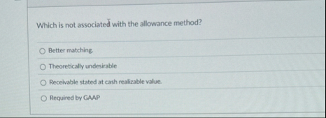 Which is not associated with the allowance