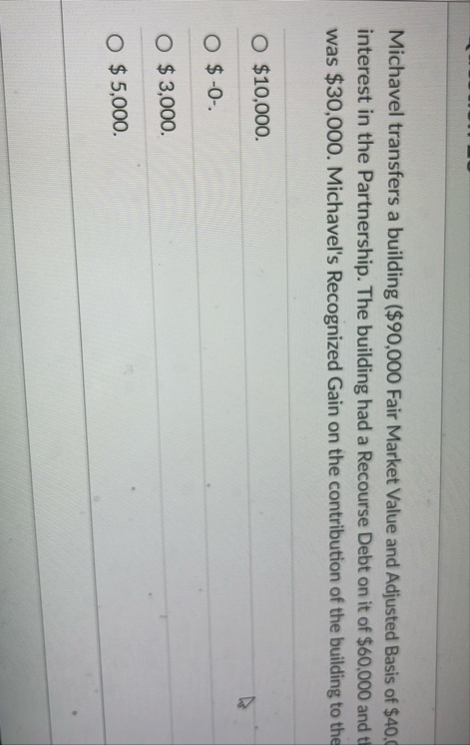 Michavel transfers a building ( $ 9 0 , 0 0 0