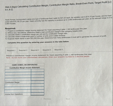 PM 6 - 3 ( Algo ) Calculating Contribution