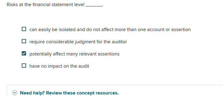 Risks at the financial statement level can easily