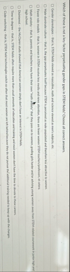 Which of these is not a key factor perpetuating