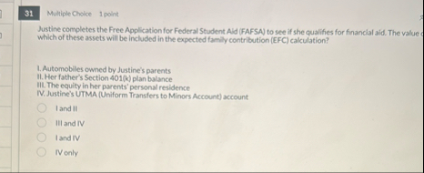 Multiple Cholce 1 point Austine eempleter the