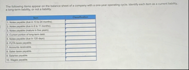 a liong term liability, or ect a lability. \