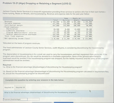 Problem 1 3 - 2 1 ( Algo ) Dropping or Retaining