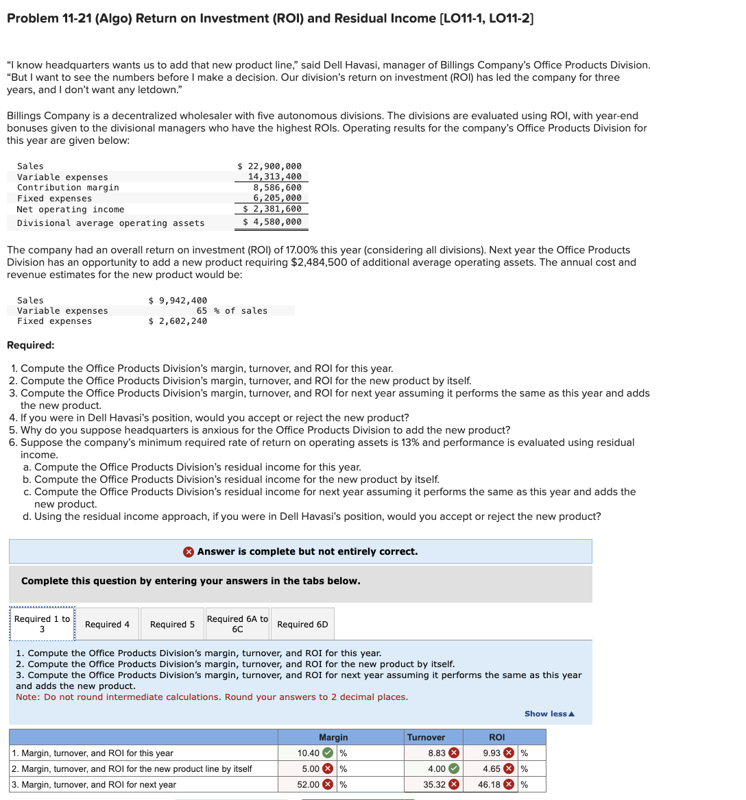 Based on the problem please correct my mistakes