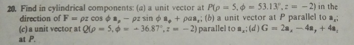 answer this 20. Find in cylindrical components: