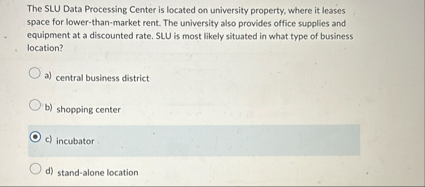 The SLU Data Processing Center is located on
