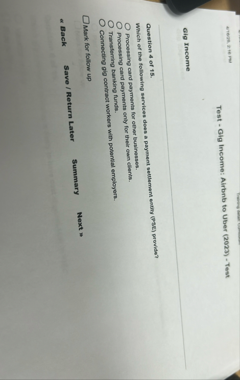 4 1 6 2 5 , 2 : 1 6 P M Test - Gig Income: Airbnb