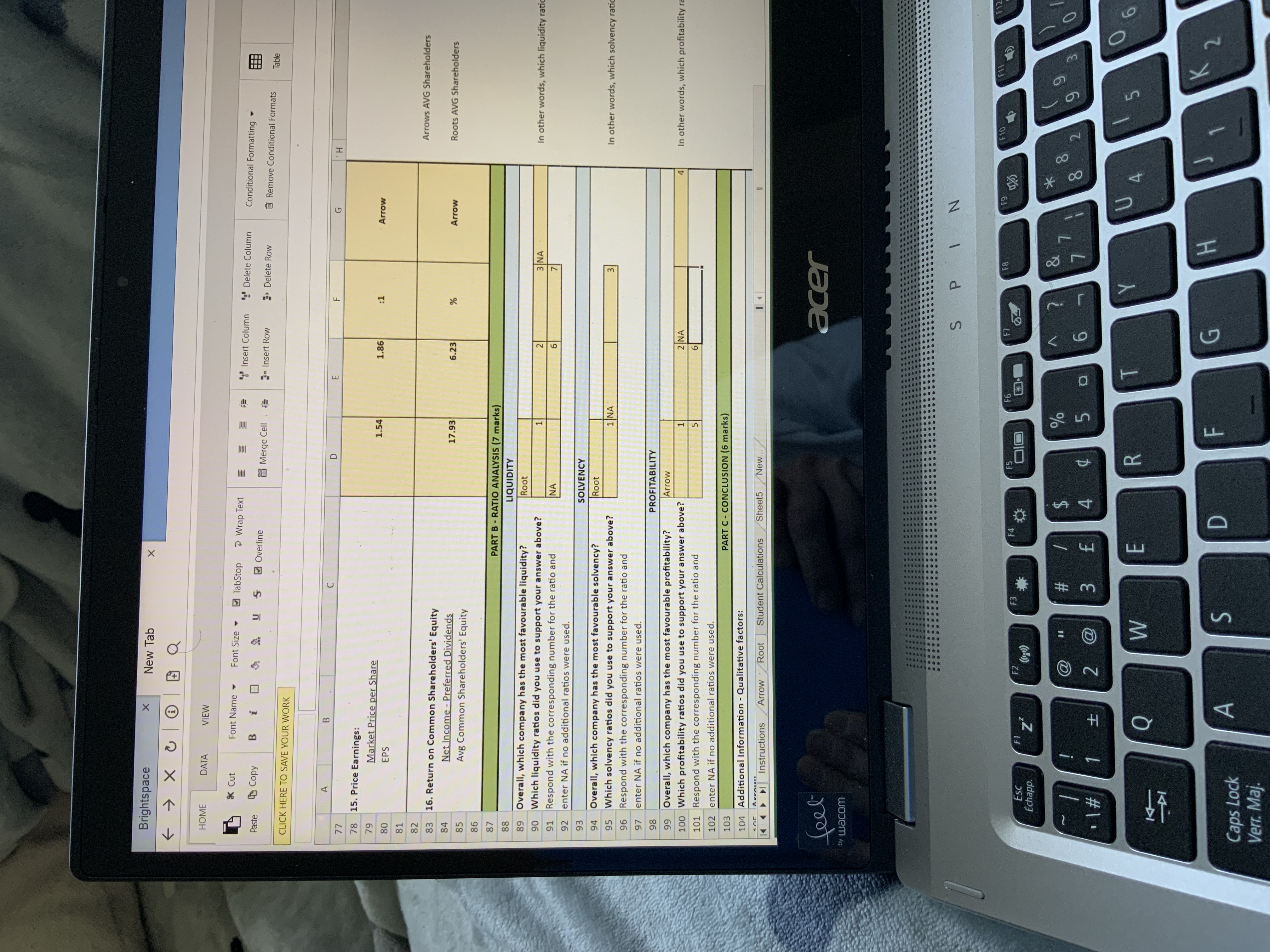 Brightspace X New Tab X Q HOME DATA VIEW & Cut