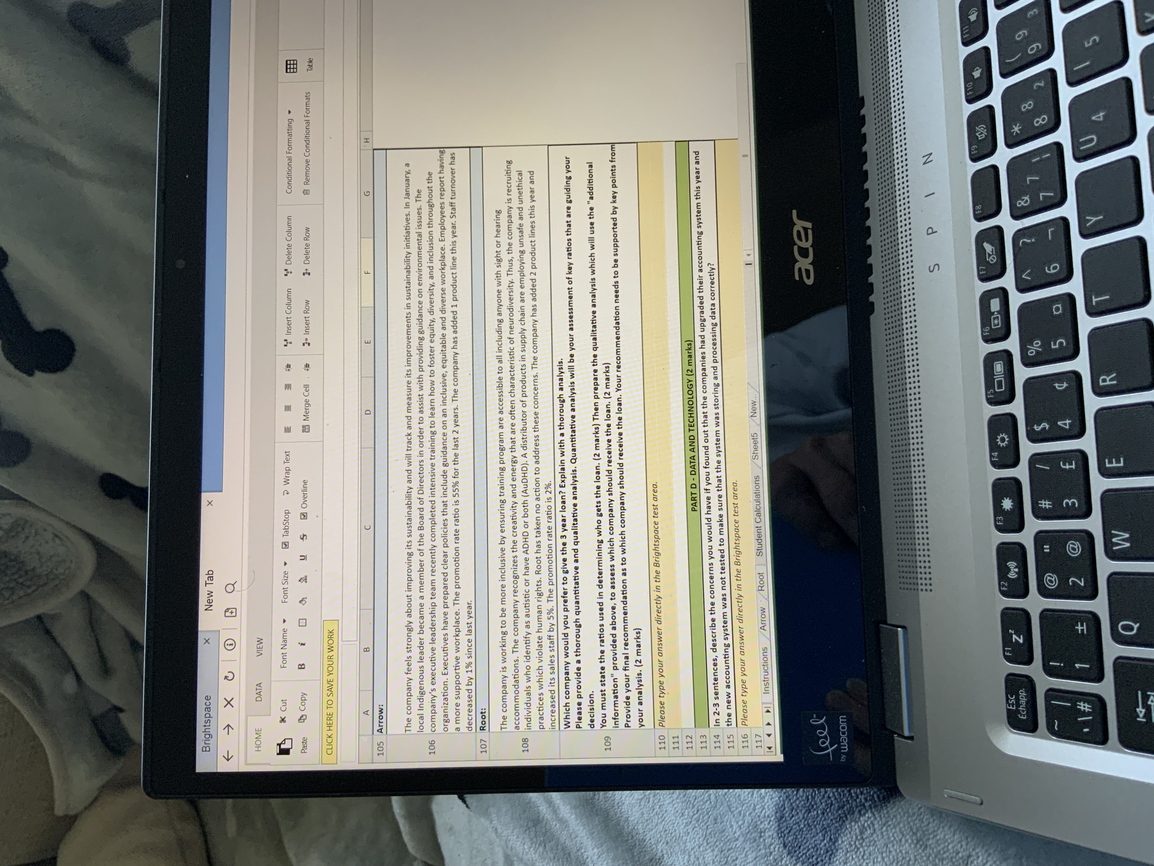 Brightspace X New Tab X Q HOME DATA VIEW & Cut